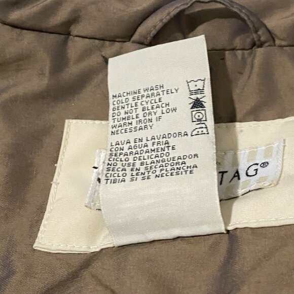 White Stag Womens Quilted Jacket 3XL Beige Coastal Grandma Minimalist Neutrals - Picture 7 of 7